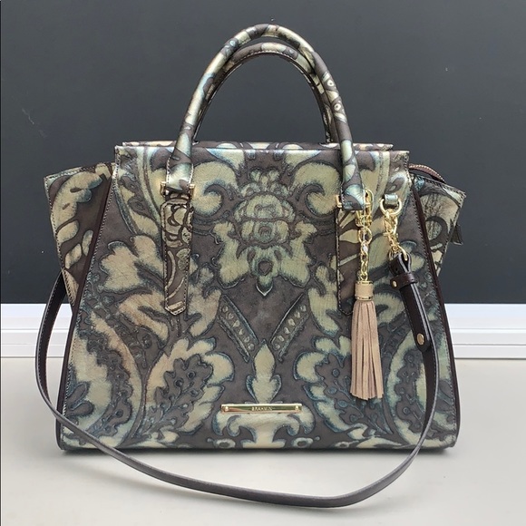 Brahmin Handbags - Brahmin Priscilla Satchel Bronze Grazioso bag.
